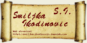 Smiljka Ikodinović vizit kartica
